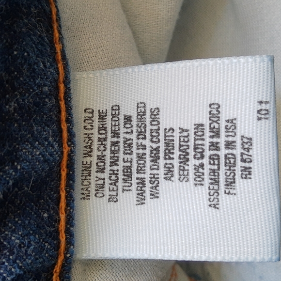 Todd Oldham Dark Blue All Cotton Denim Crop Jeans, Size 28 - Picture 8 of 9